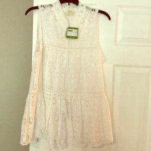 Kate Spade Eyelet Sleeveless Top NWT